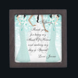 Thank You for Being my Maid Of Honor Gift Box<br><div class="desc">Keepsake Gift Box. ⭐This Product is 100% Customizable. *****Click on CUSTOMIZE BUTTON to add, delete, move, resize, changed around, rotate, etc... any of the graphics or text or use the fill in boxes. ⭐99% of my designs in my store are done in layers. This makes it easy for you to...</div>