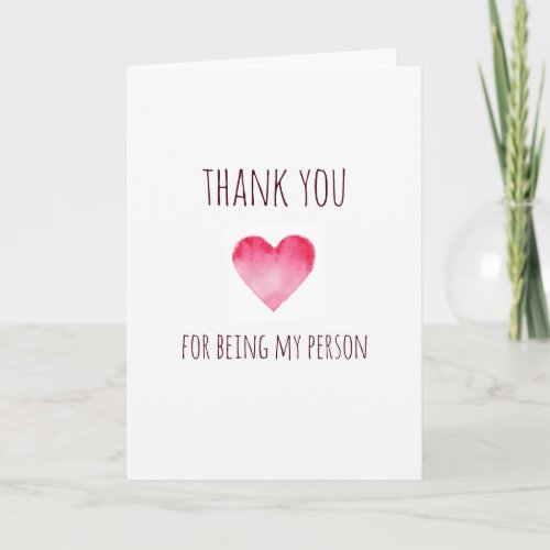 Thank you for being my person Valentines