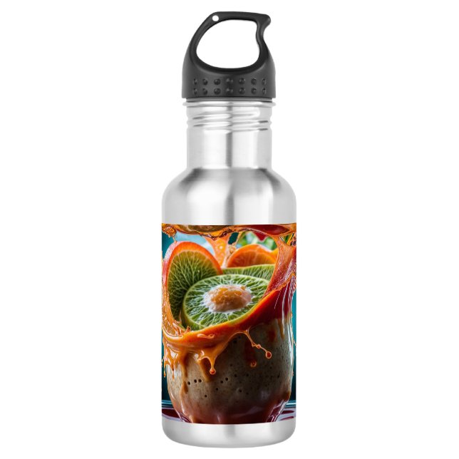 Thank you for being my rock, Dad Stainless Steel Water Bottle (Front)