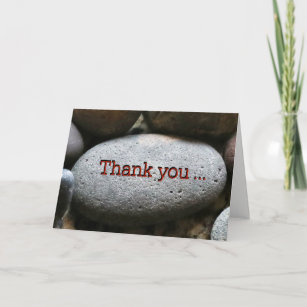 Thank You for Being My Rock Support Card