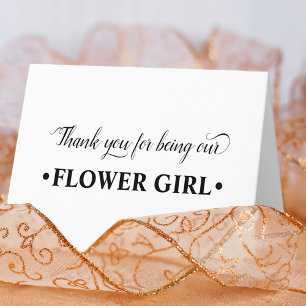 Thank You for being our Flower Girl Wedding Party