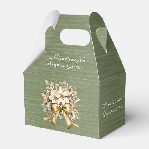 Thank you for being our guest Christmas wedding Favor Boxes