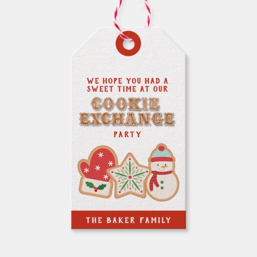 Thank You for Being so Sweet  Christmas Cookie Gi Gift Tags