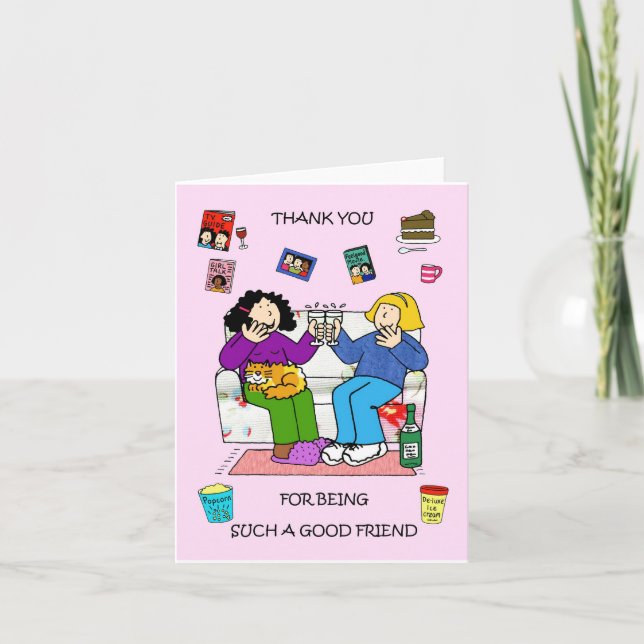 Thank You for Being Such a Good Friend Card (Front)