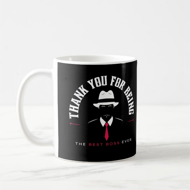 Thank You For Being The Best Boss Ever Coffee Mug (Left)
