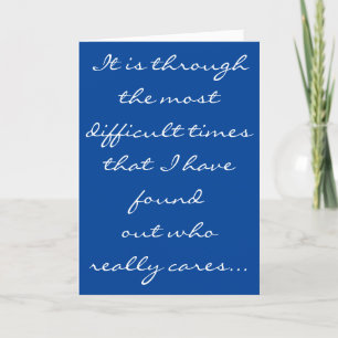 *THANK YOU* FOR BEING THERE FOR ME IN TIME OF NEED LETTERPRESS THANK YOU CARD