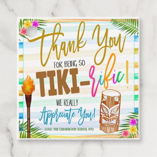 Thank you for Being Tiki_Riffic Gift Tag