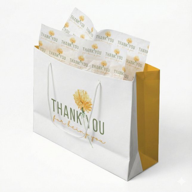 Thank You For Being You Tissue Paper (Show your gratitude with this, "Thank you for being you" dandelion tissue paper! )