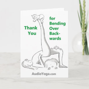 Thank You for Bending Over Backwards-Yoga Card