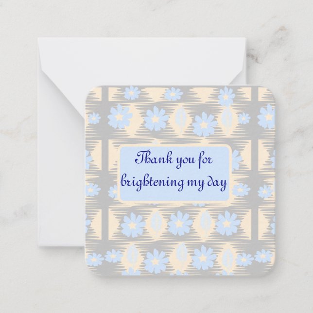 Thank you for Brightening my Day  Note Card (Front)