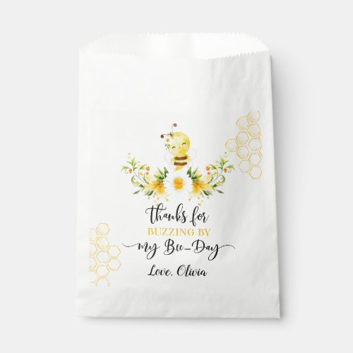 Thank you for buzzing by my bee day cute favor bag