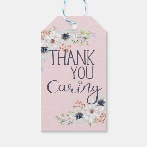 Thank You For Caring Caregiver Appreciation Gift Tags