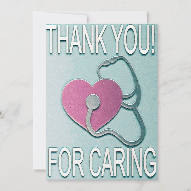 Thank You for Caring Nurses / Doctors Card (Front)