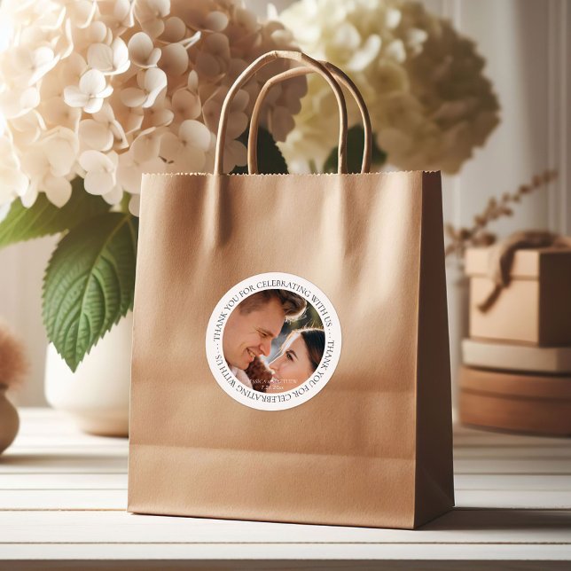 Thank You for Celebrating w Us Photo Favor Sticker (Creator Uploaded)