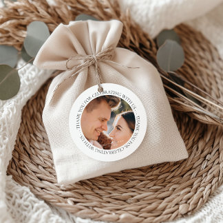 Thank You for Celebrating w Us Photo Favor Tags