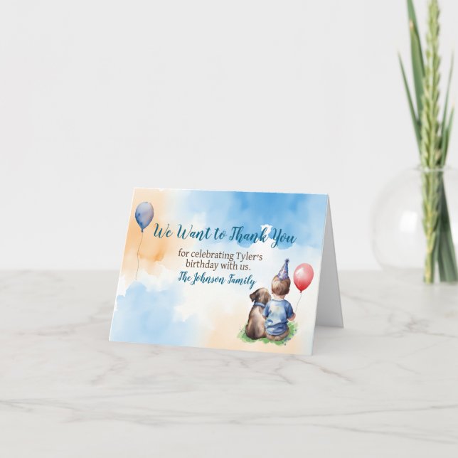 Thank you for Celebrating with Us | Birthday Card (Front)