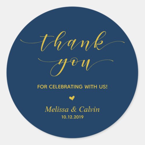 Thank you for celebrating with us Birthday Classic Round Sticker