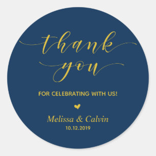 Thank you for celebrating with us, Birthday Classic Round Sticker