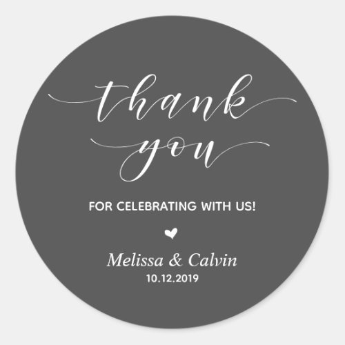 Thank you for celebrating with us Birthday Classic Round Sticker