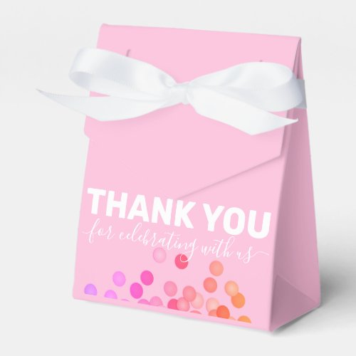 Thank You for Celebrating With Us Blush Pink Party Favor Boxes