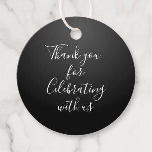 Thank You For Celebrating With Us Favor Tags