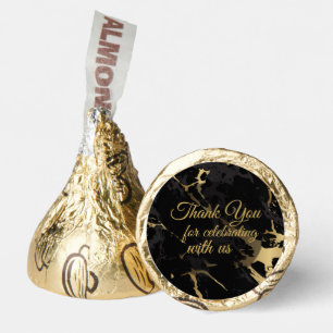 Thank you for celebrating with us - Gold Marble  Hershey®'s Kisses®