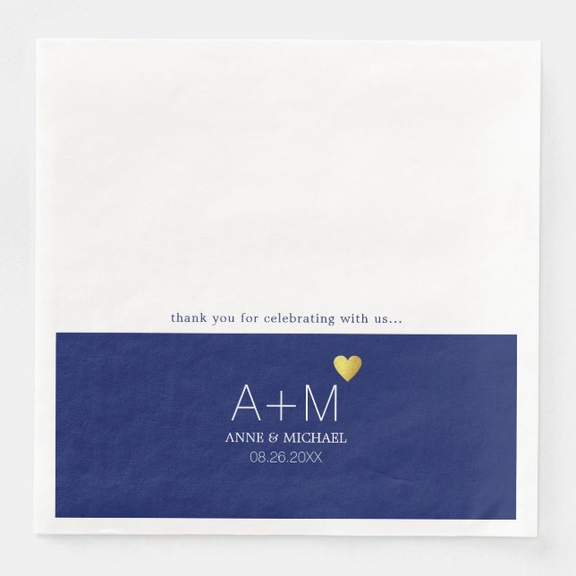 thank you for celebrating with us... paper dinner napkins (Front)