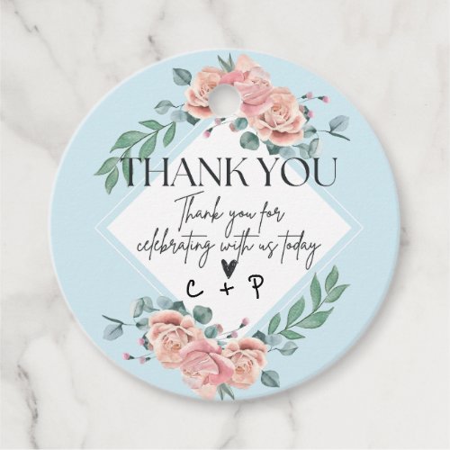 Thank You For Celebrating With Us Personalized Tag