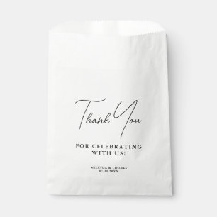 Thank You For Celebrating With Us Wedding Favor Bag