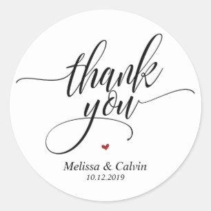 Thank you for celebrating with us Wedding Sticker