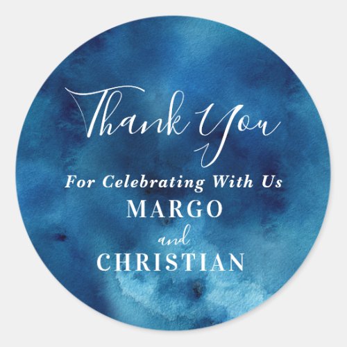 Thank You for Celebrating with Us Wedding Sticker