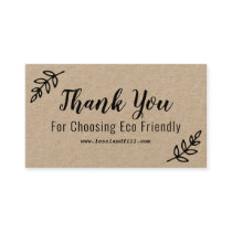 Thank You For Choosing Eco Friendly Business Card