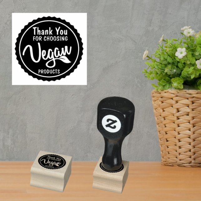 Thank You For Choosing Vegan Products,  Rubber Stamp (Creator Uploaded)