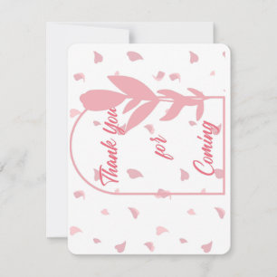 thank you for coming after party flowers card
