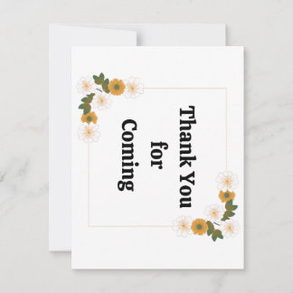 thank you for coming after party weeding