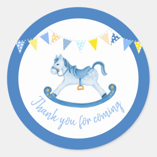 Thank you for coming baby shower stickers