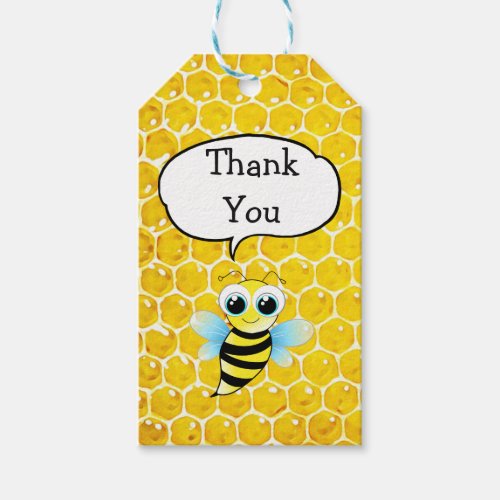 Thank you for Coming Bee Baby Shower Gift Tag