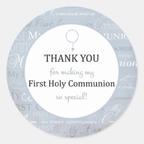 Thank you for coming Boy First Holy communion tag