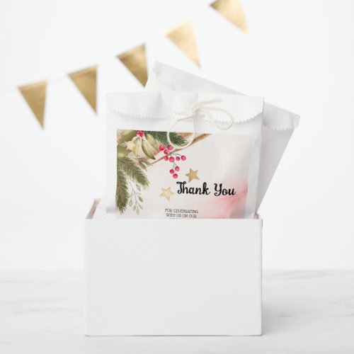 Thank You for Coming Christmas Wedding Favor Bag