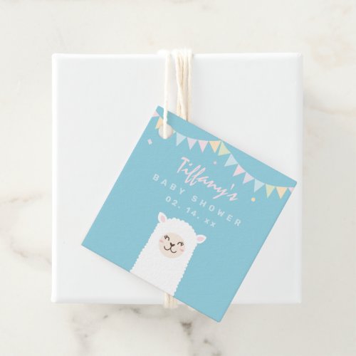 Thank You For Coming Cute Llama Momma Baby Shower Favor Tags