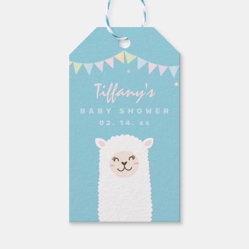 Thank You For Coming Cute Llama Momma Baby Shower Gift Tags