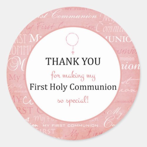 Thank you for coming _ First Holy communion tag _