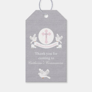 Thank You For Coming Girls Communion Tag