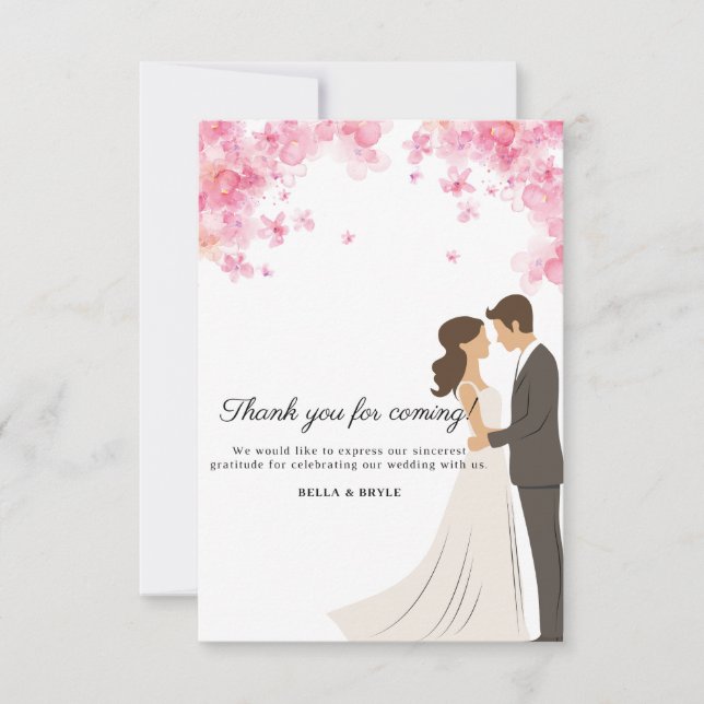 Thank You for Coming Invitation Card  (Front)