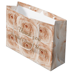 Thank you for coming l Elegant bridal shower roses Large Gift Bag