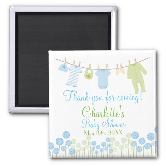 Thank You For Coming! Little Clothes Baby Shower Magnet ...