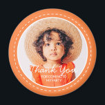 Thank You For Coming Modern Preppy Custom Photo Magnet<br><div class="desc">This simple and modern design is composed of serif typography and add a custom photo."Thank You For Coming To My Party" on top of your custom photo. Perfect for birthday party favors or give-aways,  or gift bags,  anniversaries,  or any other party!</div>