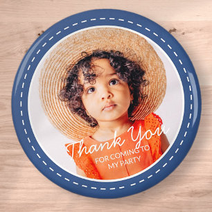 Thank You For Coming Modern Preppy Custom Photo Magnet