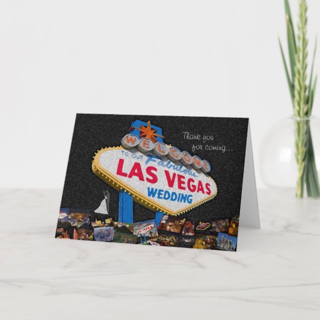 Thank you for coming, Our Las Vegas Wedding (Front)