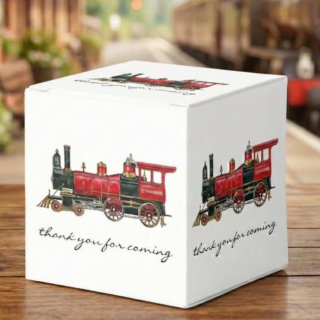 Thank You For Coming Red Train Favor Boxes (Thank You For Coming Red Train Favor Boxes)